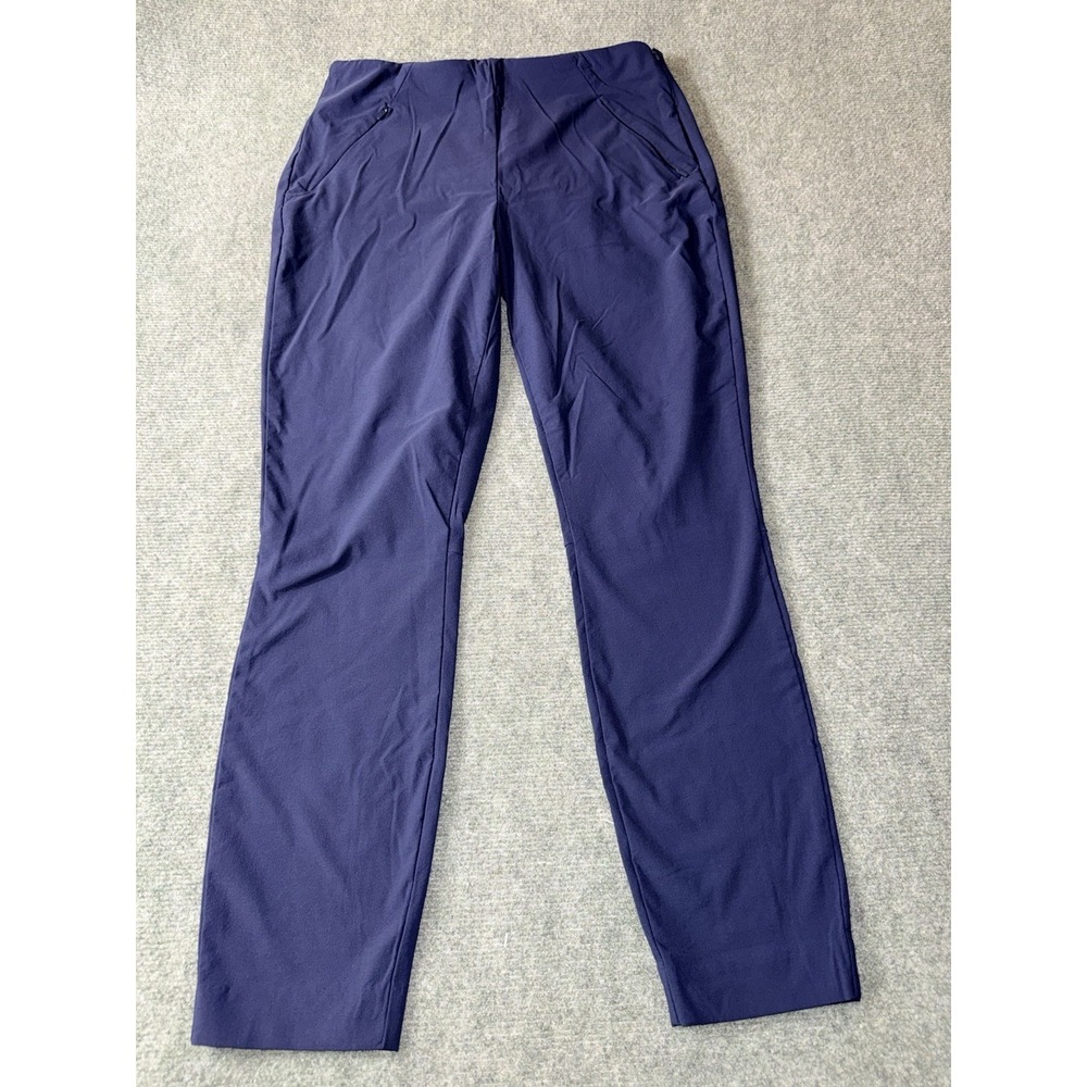 Duluth Trading Co Women's Blue Stretch Athletic Side Zip Pockets Pants Size 10
